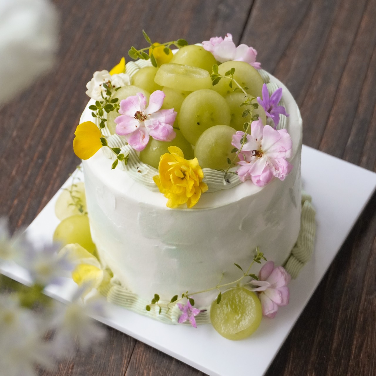 春日沁綠葡萄|食用花系列